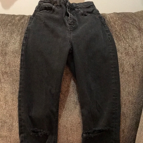 Top shop Jaime high rise jean. Black/Grey. Size 24 - Picture 1 of 2